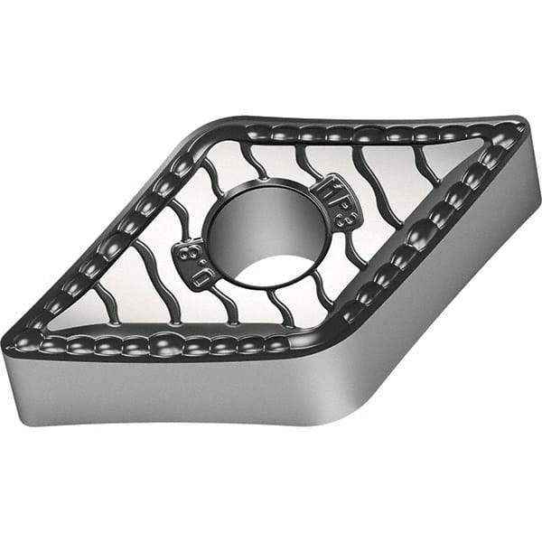 Walter - DNMG333 MP3 Grade WPP20S Carbide Turning Insert - TiCN/Al2O3/TiN Finish, 55° Diamond, 3/8" Inscr Circle, 3/16" Thick, 3/64" Corner Radius - USA Tool & Supply