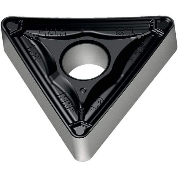Walter - TNMM433 NRF Grade WPP20S Carbide Turning Insert - TiCN/Al2O3/TiN Finish, 60° Triangle, 1/2" Inscr Circle, 3/16" Thick, 3/64" Corner Radius - USA Tool & Supply