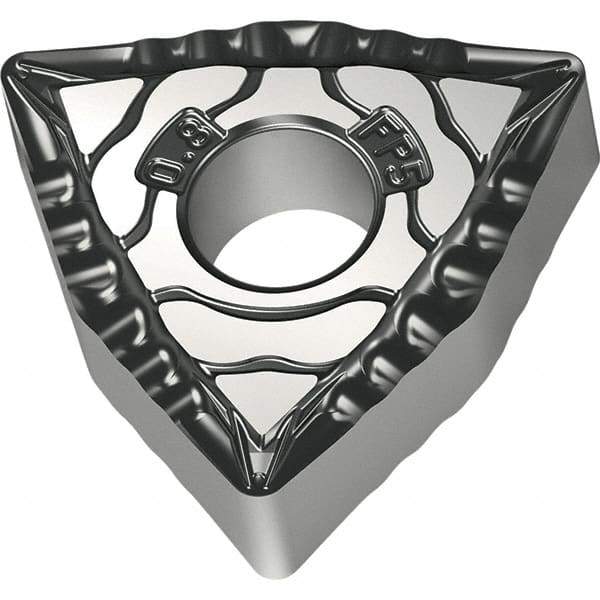Walter - WNMG432 FP5 Grade WPP10S Carbide Turning Insert - TiCN/Al2O3/TiN Finish, 80° Trigon, 1/2" Inscr Circle, 3/16" Thick, 1/32" Corner Radius - USA Tool & Supply