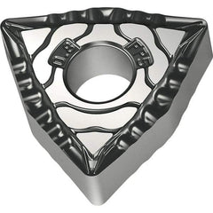 Walter - WNMG432 FP5 Grade WPP10S Carbide Turning Insert - TiCN/Al2O3/TiN Finish, 80° Trigon, 1/2" Inscr Circle, 3/16" Thick, 1/32" Corner Radius - USA Tool & Supply