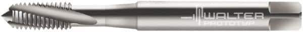 Walter-Prototyp - M2.5x0.45 Metric 3 Flute 6G Modified Bottoming Spiral Flute Tap - Cobalt, Bright Finish, 50mm OAL, Right Hand Flute, Right Hand Thread, Series 20430 - Exact Industrial Supply