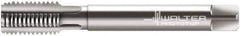 Walter-Prototyp - M8x1.00 Metric Fine 6H 3 Flute Bright Finish Cobalt Straight Flute Machine Tap - Modified Bottoming, Left Hand Thread, 90mm OAL, 18mm Thread Length, Oversize - Exact Industrial Supply