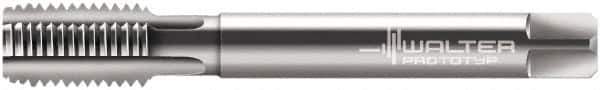 Walter-Prototyp - M14x1.50 Metric Fine 6H 4 Flute Bright Finish Cobalt Straight Flute Machine Tap - Modified Bottoming, Right Hand Thread, 100mm OAL, 21mm Thread Length, Oversize - Exact Industrial Supply