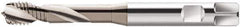 Walter-Prototyp - M6x1.00 Metric 2 Flute 6H Modified Bottoming Spiral Flute Tap - Cobalt, CrN Finish, 80mm OAL, Right Hand Flute, Right Hand Thread, Series S2051604 - Exact Industrial Supply