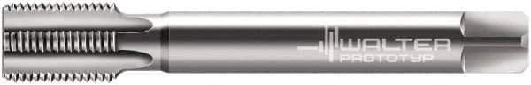 Walter-Prototyp - M16x1.50 Metric Fine 6HX 6 Flute Bright Finish Cobalt Straight Flute Machine Tap - Bottoming, Right Hand Thread, 100mm OAL, 21mm Thread Length, Oversize - Exact Industrial Supply