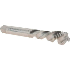 Walter-Prototyp - M16x2.00 Metric 3 Flute 6H Modified Bottoming Spiral Flute Tap - Cobalt, Bright Finish, 110mm OAL, Left Hand Flute, Left Hand Thread, Series P205698 - USA Tool & Supply