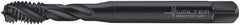 Walter-Prototyp - M3x0.50 Metric 3 Flute 6H Modified Bottoming Spiral Flute Tap - Cobalt, Oxide Finish, 56mm OAL, Right Hand Flute, Right Hand Thread, Series 7051773 - Exact Industrial Supply