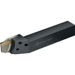 Walter - External Thread, 0.4724" Max Depth of Cut, 2mm Min Groove Width, 123mm OAL, Left Hand Indexable Grooving Cutoff Toolholder - 20mm Shank Height x 20mm Shank Width, GX16-1.. Insert Style, NCAE Toolholder Style - USA Tool & Supply