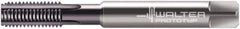 Walter-Prototyp - M6x1.00 Metric 6HX 4 Flute Multilayer TiAlN Finish Solid Carbide Straight Flute Machine Tap - Modified Bottoming, Right Hand Thread, 80mm OAL, 19mm Thread Length, Oversize, Through Coolant - USA Tool & Supply