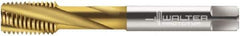 Walter-Prototyp - M12x1.75 Metric 4 Flute 6H Modified Bottoming Spiral Flute Tap - Cobalt, TiN Finish, 110mm OAL, Right Hand Flute, Right Hand Thread, Series 2046215 - USA Tool & Supply