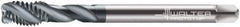 Walter-Prototyp - M12x1.75 Metric 3 Flute 6H Modified Bottoming Spiral Flute Tap - Cobalt, TiCN Finish, 110mm OAL, Right Hand Flute, Right Hand Thread, Series 7056776 - Exact Industrial Supply