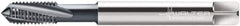 Walter-Prototyp - #10-24 UNC 3 Flute 3B Modified Bottoming Spiral Flute Tap - Cobalt, TiCN Finish, 2-3/8" OAL, Right Hand Flute, Right Hand Thread, Series A2240606 - USA Tool & Supply
