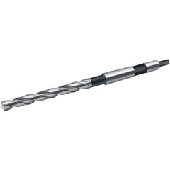 Walter-Titex - 15.75mm, 2MT 130° Point Cobalt Taper Shank Drill Bit - Bright Finish, 120mm Flute Length, 218mm OAL, Spiral Flute, Series A4244 - USA Tool & Supply