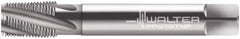 Walter-Prototyp - 1/16-27 NPT, 15° Helix, 3 Flutes, Modified Bottoming Chamfer, Bright Finish, Cobalt, Spiral Flute Pipe Tap - Right Hand Flute, 0.315" Shank Diam, 0.5512" Thread Length, 0.2441" Square Size, Series 25467 - USA Tool & Supply