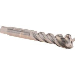 Walter-Prototyp - 9/16-24 UNEF 4 Flute 2B Modified Bottoming Spiral Flute Tap - Cobalt, Bright Finish, 100mm OAL, Right Hand Flute, Right Hand Thread, Series P235692 - USA Tool & Supply