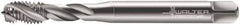 Walter-Prototyp - M6x1.00 Metric 3 Flute 6H Modified Bottoming Spiral Flute Tap - Cobalt, Bright Finish, 80mm OAL, Right Hand Flute, Right Hand Thread, Series 7051770 - Exact Industrial Supply