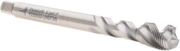 Walter-Prototyp - 3/8-32 UNEF 3 Flute 2B Modified Bottoming Spiral Flute Tap - Cobalt, Bright Finish, 90mm OAL, Right Hand Flute, Right Hand Thread, Series P235692 - Exact Industrial Supply
