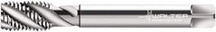 Walter-Prototyp - M8x1.00 Metric Fine, 3 Flute, 45° Helix, Modified Bottoming Chamfer, Bright Finish, Cobalt Spiral Flute STI Tap - Right Hand Flute, 3.5433" OAL, 0.2756" Shank Diam, 0.4724" Thread Length, 6H Class of Fit, Series P215599 - Exact Industrial Supply