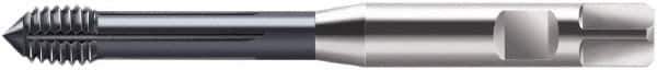 Walter-Prototyp - M6x1.00 Metric 6HX Modified Bottoming Thread Forming Tap - Cobalt, TiCN Finish, 80mm OAL, 6mm Thread Length, Right Hand Thread, Series S2061306 - USA Tool & Supply