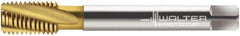 Walter-Prototyp - M14x2.00 Metric 3 Flute 6H Modified Bottoming Spiral Flute Tap - Cobalt, TiN Finish, 110mm OAL, Right Hand Flute, Right Hand Thread, Series 204605 - USA Tool & Supply