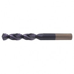 #1 RHS / RHC HSS-CO 8% (M42) 135 Degree Split Point Q-Cobalt Wide Land Parabolic Drill - TiAlN - USA Tool & Supply