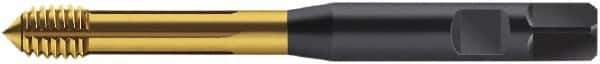 Walter-Prototyp - M6x1.00 Metric 6HX Modified Bottoming Thread Forming Tap - Cobalt, TiN Finish, 80mm OAL, 6mm Thread Length, Right Hand Thread, Series S2061305 - USA Tool & Supply