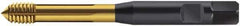 Walter-Prototyp - M3x0.50 Metric 6HX Modified Bottoming Thread Forming Tap - Cobalt, TiN Finish, 70mm OAL, 3mm Thread Length, Right Hand Thread, Series S2061305 - USA Tool & Supply