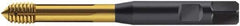 Walter-Prototyp - M4x0.70 Metric 6HX Modified Bottoming Thread Forming Tap - Cobalt, TiN Finish, 70mm OAL, 4.2mm Thread Length, Right Hand Thread, Series S2061345 - USA Tool & Supply