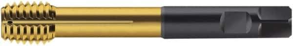 Walter-Prototyp - M12x1.75 Metric 6HX Modified Bottoming Thread Forming Tap - Cobalt, TiN Finish, 110mm OAL, 10.5mm Thread Length, Right Hand Thread, Series S2066345 - USA Tool & Supply