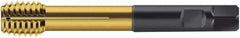 Walter-Prototyp - M12x1.75 Metric 6HX Modified Bottoming Thread Forming Tap - Cobalt, TiN Finish, 110mm OAL, 10.5mm Thread Length, Right Hand Thread, Series S2066345 - USA Tool & Supply
