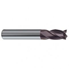 10mm Dia. x 66mm Overall Length 4-Flute Square End Solid Carbide SE End Mill-Round Shank-Center Cut-Firex - USA Tool & Supply