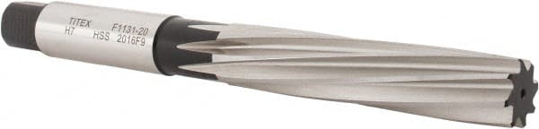 Walter-Titex - 0.7874" Diam, Straight Shank, 100mm Flute, Hand Reamer - USA Tool & Supply