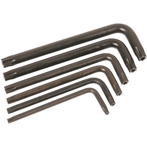 T10S-T30S TORX 6PC L-KEY SET - USA Tool & Supply