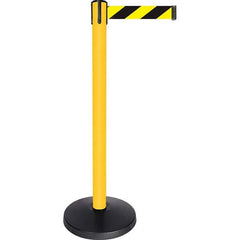 Tensator - Barrier Posts Type: Tensabarrier Post Post Color/Finish: Yellow - USA Tool & Supply