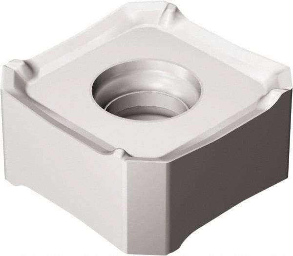 Sandvik Coromant - 345R13T5 ML Grade 1040 Carbide Milling Insert - TiAlN2 Finish, 5.95mm Thick, 13mm Inscribed Circle, 0.8mm Corner Radius - USA Tool & Supply