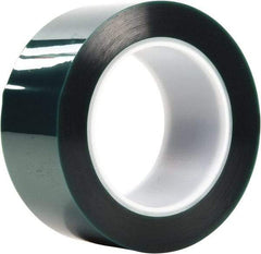 3M - 3" Wide x 72 Yd Long Green Polyester Film Masking Tape - Series 8992, 3.2 mil Thick - USA Tool & Supply