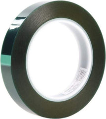 3M - 3/4" Wide x 72 Yd Long Green Polyester Film Masking Tape - Series 8992, 3.2 mil Thick - USA Tool & Supply