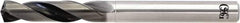 OSG - 4.5mm 140° Spiral Flute Solid Carbide Screw Machine Drill Bit - WXL Finish, Right Hand Cut, 27mm Flute Length, 80mm OAL, Straight Shank, Through Coolant - USA Tool & Supply