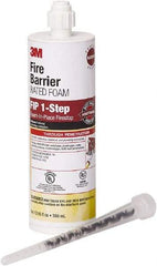 3M - 12.85 oz Cartridge Maroon Urethane Fire Barrier Foam - 120°F Max Operating Temp - USA Tool & Supply