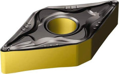 Sandvik Coromant - DNMG443 PM Grade 4305 Carbide Turning Insert - TiCN/AI2O3/TiN Finish, 55° Diamond, 1/2" Inscr Circle, 1/4" Thick, 3/64" Corner Radius - USA Tool & Supply