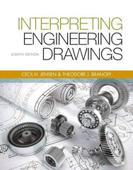 DELMAR CENGAGE Learning - Interpreting Engineering Drawings Publication, 8th Edition - by Branoff, Delmar/Cengage Learning - USA Tool & Supply