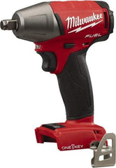 Milwaukee Tool - 1/2" Drive 18 Volt Pistol Grip Cordless Impact Wrench & Ratchet - 2,500 RPM, 0 to 3,200 BPM, 220 Ft/Lb Torque, Lithium-Ion Batteries Not Included - USA Tool & Supply