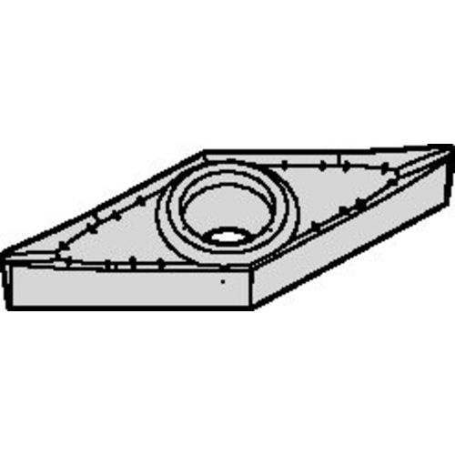 VCGT 160412 Single-sided|T HWK15, 3/64″ Corner Radius, 3/16″ Thick, 3/8″ Inscribed Circle, Uncoated, Turning Indexable Insert - USA Tool & Supply