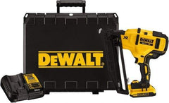 DeWALT - Cordless Cordless Brushless Finish Nailer Kit - 16 Gauge Nail Diam, 1-1/4 to 2-1/2" Long Nail, Lithium-Ion Batteries Included - USA Tool & Supply