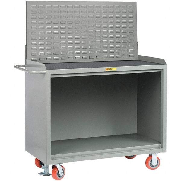 Little Giant - 3,600 Lb Capacity Mobile Service Bench - 53" Wide x 24" Deep x 43" High, Steel, Gray - USA Tool & Supply