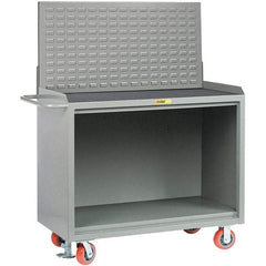 Little Giant - 3,600 Lb Capacity Mobile Service Bench - 53" Wide x 24" Deep x 43" High, Steel, Gray - USA Tool & Supply