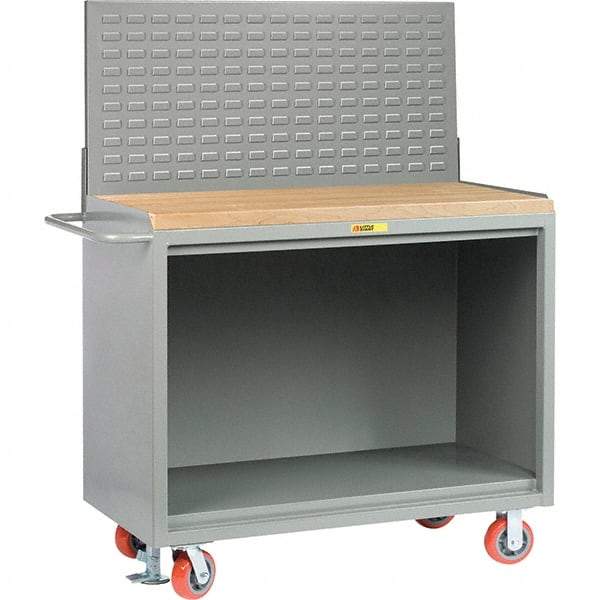 Little Giant - 3,600 Lb Capacity Mobile Service Bench - 53" Wide x 24" Deep x 43" High, Steel, Gray - USA Tool & Supply