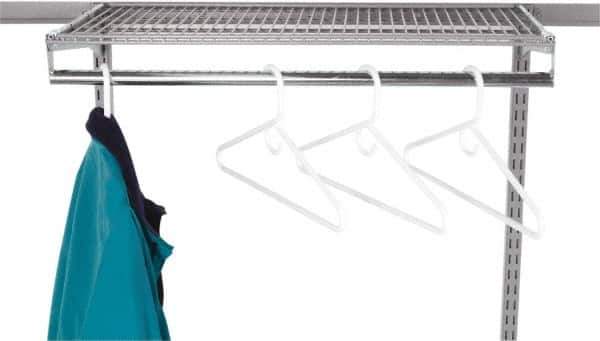 Triton - 31" Long Gray Pegboard Clothes Rod - For Use with Clothes - USA Tool & Supply