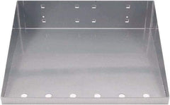 Triton - 12" Long Silver Pegboard Shelf - For Use with Garment Hangers - USA Tool & Supply