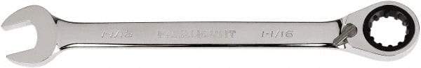 Paramount - 1-1/16" 12 Point Combination Wrench - 14-1/8" OAL, Chrome Vanadium Steel, Mirror Chrome Finish - USA Tool & Supply